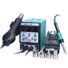 Venta al por mayor de fábrica YIHUA soldador regulable en temperatura estación de soldadura estación de soldadura de temperatura constante Yihua pantalla digital estación de soldadura pistola de aire caliente dos en uno