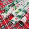 Papel de Seda de Colores Navideños Papel de Envoltura de Regalo Papel Estucado de 80 g Papel para Envolver Cajas de Regalo Papel de Navidad