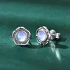 Aretes de Diamante Amarillo Diamante de Alto Carbono [Liquidación Envío Gratis] Sencillos Ins Cuadrado de Princesa 6*6mm Aretes Corte Flor de Hielo Plata S925