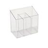 Caja de almacenamiento de partición montada en la pared, armario con espejo, caja tubular transparente para cosméticos, caja de acabado para labiales, caja de papelería, caja de almacenamiento de clasificación