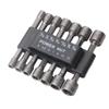 Manguito de vaso hexagonal para tornillo de cabeza hexagonal, taladro de aire neumático, kit de 9 piezas, 14 puntas para taladro eléctrico, tornillos autorroscantes