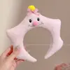 Faixas de cabelo da moda para meninas, perfeitas para outono e inverno, com um design fofo e divertido, apresentando orelhas de gato de desenho animado, e versáteis o suficiente para combinar com qualquer roupa.