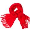 Otoño e Invierno Nuevo Bufanda Cálida Monocromática Borla Color Sólido Bufanda Adhesiva Yang Chal de Doble Uso Amazon Chal de Punto Caliente