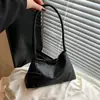 Bolso de Mano con Color Sólido Simple, Estilo Coreano, Elegante, para Viajes, 2026, Tejido, Gran Capacidad, Bolso Tote Cruzado