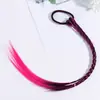 Peluca de princesa de Corea del Sur para niña, moderna, con trenza, lazo para el pelo, para niña pequeña, bonita