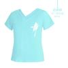 Ropa de Baile para Niños Verano Manga Corta Ropa de Práctica para Niños Ropa de Baile Latino para Niños Traje de Baile Chino Top Negro