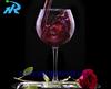 Copas de Vino Tinto, Cristalería de Plástico para Vino, Elegantes con Mangos Grandes, Seguras, Estilo Retro, Fáciles de Guardar, Forma de Copa Grande, Mate, Ecológicas