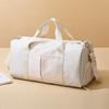 Bolsa de ginástica separada para seco e molhado, bolsa de viagem de grande capacidade, bolsa de ioga Lulu, bolsa de natação leve para mulheres, logotipo para impressão
