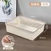 Cesta de armazenamento de mesa de imitação de rattan para uso doméstico, organizador de itens diversos para banheiro, cesta de plástico para lanches na cozinha e sala de estar