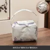 Bolsa de Sala de Té Brocado con Una Tetera y Dos Tazas, Bolso de Mano de Tamaño Grande y Pequeño, Bolsa de Almacenamiento para Set de Té Portátil de Viaje