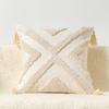 Funda de Almohada Bordada con Borlas y Botones Estilo Bohemio Ins Moda Simple Artesanía Borla Sala de Estar Sofá Habitación de Muestra Almohada