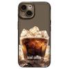 Adequado para Capa de Celular Apple 16 Xiaomi 15 Casal Huawei Pura70 Café iPhone 13 Verão Gelo Estilo Americano 12