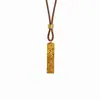 Collar para Mujer, Colgante de Barra de Oro Pequeña de Lujo Ligero, Cadena para Clavícula que Atrae la Fortuna, Cadena de Cubo de Azúcar Cielo Estrellado de Gama Alta, Envío Directo de Una Pieza