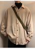 Moderna Nueva ins simple manga larga perezosa primavera elegante estándar de moda camisa de hombre moderna Harajuku juvenil popular
