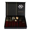 Amazon juego de cubiertos de acero inoxidable 24 piezas Portugal cuatro piezas principales cuchillo para carne, tenedor y cuchara juego de caja de regalo transfronterizo