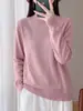 Nova Coleção Outono/Inverno 2026: Blusa de Tricô Feminina Lisa, com Pedrarias e Strass, Manga Longa, Gola Meia-Alta, Estilo Pulôver, Perfeita como Camada Base