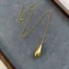Moda Europeia e Americana Pingente Gota d'Água Colar Longo Feminino Outono e Inverno Design Retro de Nicho Corrente para Suéter de Alta Qualidade Presente de Natal