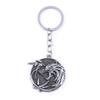 Llavero Mago Periféricos de Juego Collar Cabeza de Lobo Colgante Cazador de Demonios Accesorios Conmemorativos Colgante Logotipo de Personaje