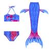 Nuevo Traje de Baño de Sirena Traje de Baño de Cola de Sirena para Niños Conjunto de Tres Piezas Bikini de Sirena para Niñas