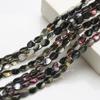 10x 12mm agujero mediano cuenta de torsión DIY aretes con cuentas joyería cortina de puerta colgante de cristal de agujero mediano colgante de iluminación material para colgantes