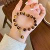 Pulsera retro personalizada moderna de lujo ligero elegante Ojo de Tigre Maillard pulsera con carácter fu regalo de cumpleaños para amigas pulsera