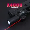 Lanterna Tática Infravermelha X400U com Suporte de Lanterna Elétrica Manual para Exterior de Nylon Duas em Uma Luz Forte e Pistola de Airsoft de Munição Macia