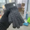 Guantes de Invierno para Hombre, Cálidos y Sencillos, Lana de Alpaca, Talla Grande, Engrosados, para Ciclismo, a Prueba de Frío, de Punto Cálido con Pantalla Táctil para Hombre