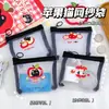 Estuche de Malla de Gato Manzana para Estudiantes de Primaria Mini Simple Transparente Bolsa de Almacenamiento de Identificación Recompensa Infantil Regalo Pequeño Portátil