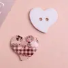 Botões Kt Coração Marrom DIY Grampos de Cabelo Feitos à Mão Grampos de Cabelo Patches para Capa de Celular Pingentes para Corrente de Celular Acessórios de Joias