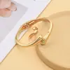 1 juego Moda europea y americana simple temperamento metal pesado geométrico anillo pulsera conjunto de joyería