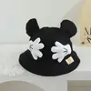 Adorable Sombrero de Bebé Estilo Japonés Comercio Exterior Súper Adorable Sombrero de Pescador Infantil con Forma de Palma Sombrero Dulce Fresco de Otoño para Niñas Protección Solar