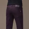 Calça jeans branca de alta qualidade italiana para homens, nova tendência outono/inverno 2026, corte reto slim fit, calça casual