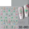 Beleza Total Transfronteiriça Novos Adesivos de Nail Art Natal Micro-Escultura Árvore de Natal Fofa Papai Noel Adesivos