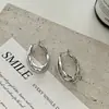 Pendientes Metálicos Minimalistas en Forma de U con Diseño Único, Simples y Elegantes, Nuevo Modelo Popular 2025