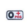 Parche de tela con sello de identificación CS para exteriores, parche con sello de tipo sanguíneo, bordado 3D con gancho y bucle, pegatina POS, sello, sello para sombrero, sello de moral de rescate