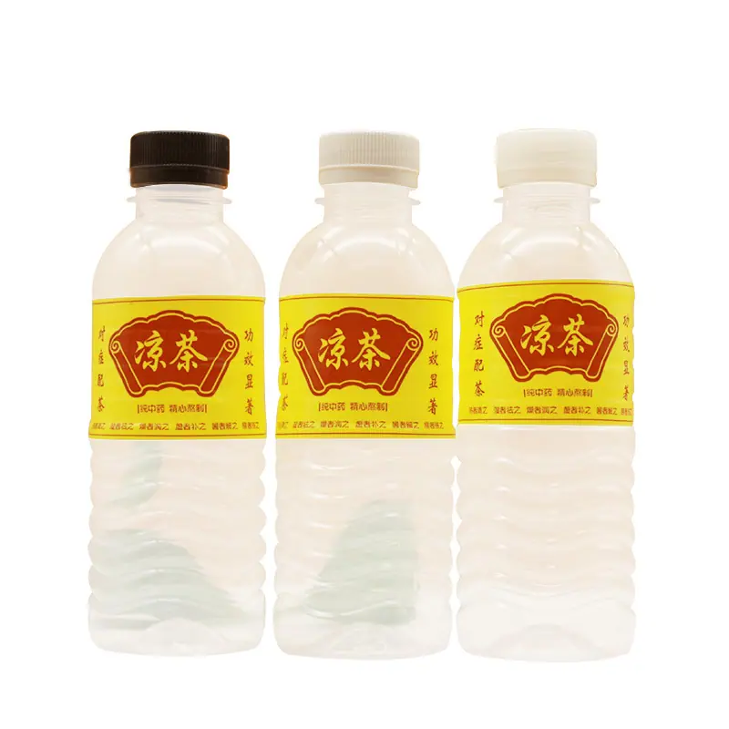 加厚食品级300-330ml一次性凉茶瓶-凉茶罐-PET塑料
