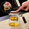 Tetera estilo chino para hacer té en casa resistente a altas temperaturas a prueba de explosiones tipo prensa cafetera automática para separación de té taza de lujo que se agita