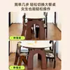Mesa de Comedor de Pizarra de Madera Maciza Mesa de Comedor Retráctil Combinación de Mesa y Sillas Cuadrada y Redonda Doble Propósito Moderna Simple para el Hogar Mesa de Comedor Plegable