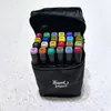 Conjunto de Marcadores de Arte Graffiti para Estudantes e Crianças, Marcadores de Desenho Manual Específicos para Arte à Base de Óleo com Ponta Dupla, 24 Cores
