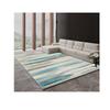 Alfombra Italiana Abstracta Geométrica para Sala de Estar, Alfombra Nórdica de Lujo Ligero para Dormitorio Gris, Alfombra de Imitación Cachemira de Cobertura Total para Habitación de Hotel