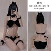 Conjunto de lencería sexy para mujer, conejito de terciopelo, tentación, uniforme de gato, juego de rol, 6098
