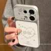 Adequado para capas de celular Oppo Reno 16 e Oppo Reno 15, de alta qualidade, simples, novo estilo, pônei com glitter em formato de coração para mulheres