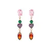 NIMAI Venda Direta Transfronteiriça Nicho Luxo Leve High-end Brincos Novos Brilhantes Cravejados com Zircônia Exquisitos Brincos de Moda