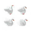 Estilo Ins Hermoso Cisne Blanco Micro Paisaje Adornos de Resina Joyería Carnosa Zakka Adornos de Regalo Creativos