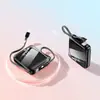 Batería externa mini ultracompacta certificada 3C para exportación con cable incorporado, carga rápida de 20000 mAh, fuente de alimentación móvil ultraportátil
