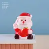 Novos Enfeites Fofos de Grãos Paisagem em Miniatura Figurinhas Criativas do Papai Noel Cena de Neve Artesanato DIY Decorações Pingentes