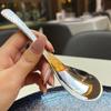 Cuchara de Martillo Panal Vintage Cuchara para Fruta Cuchara de Martillo de Acero Inoxidable Cuchara para Postre Cuchara para Comer para Niños de Alto Valor