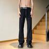 Hong Kong Estilo Trendy Masculino Verão Novo 2024 Personalizado Letra Jeans Hip-Hop Ins Trendy High Street Trendy Calças