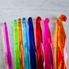 3mm-12mm Colorido Cristal Ganchillo Plástico Suéter Tejer Herramienta Gancho de Crochet