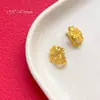 Hebilla de Flor Pequeña Estilo Antiguo Chapada en Cobre Color 18K Conservador de Color, Accesorios para Qipao, Hebilla de Cierre, Hebilla Conector DIY, Accesorios para Joyería
